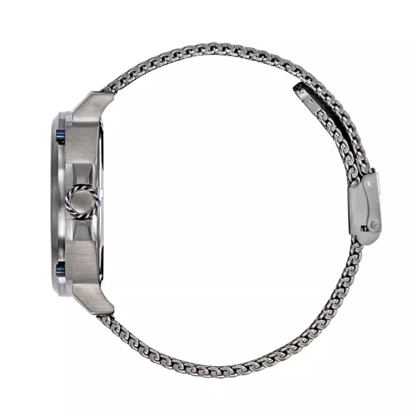 Montre automatique Rafale Solo Display Pilote Tricolore - Cadran Acier et Bracelet Acier maille milanaise