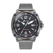 Montre Rafale Solo Display Pilote - Cadran Noir et Bracelet Acier maille milanaise