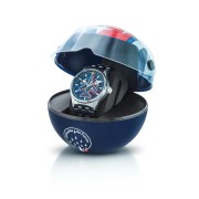 Coffret Athos - Montre Automatique Cadran Bleu Bracelet Acier - Patrouille de France