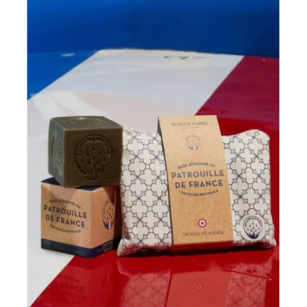 Savon de Marseille vert 200g. - Patrouille de France x Marius Fabre