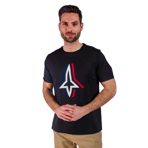 T-shirt Noir Flight Olyh - Redskins x Patrouille de France