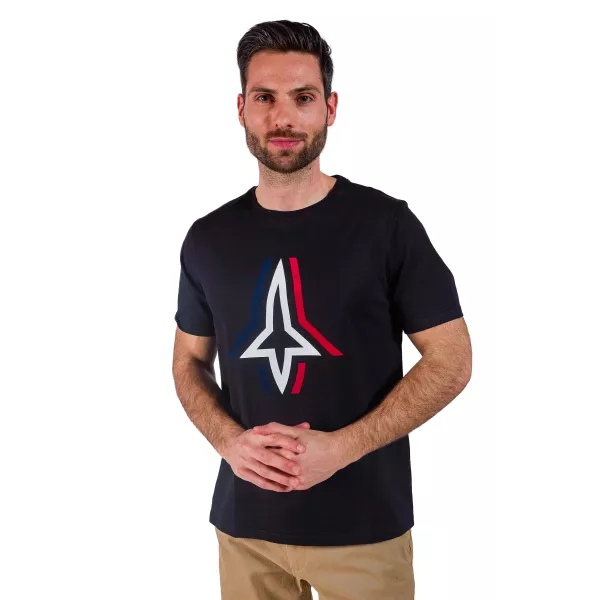 T-shirt Noir Flight Olyh - Redskins x Patrouille de France