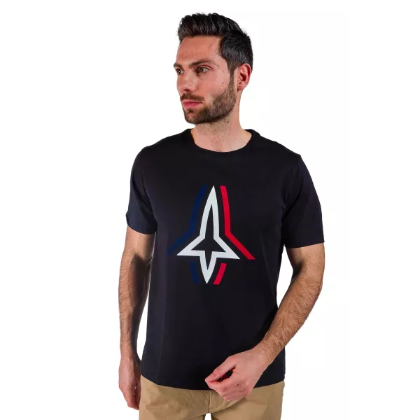 T-shirt Noir Flight Olyh - Redskins x Patrouille de France