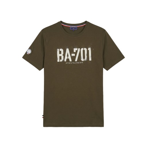 T-shirt Kaki BA-701 Mercerise - Redskins x Patrouille de France