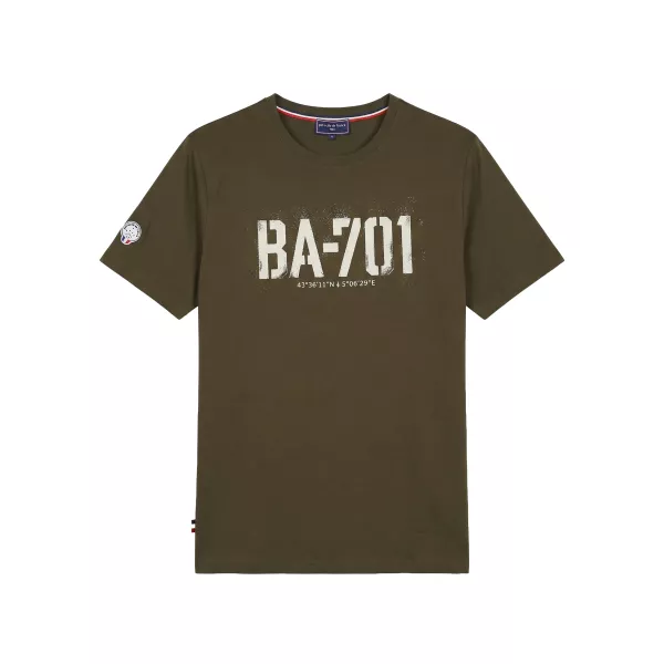 T-shirt Kaki BA-701 Mercerise - Redskins x Patrouille de France