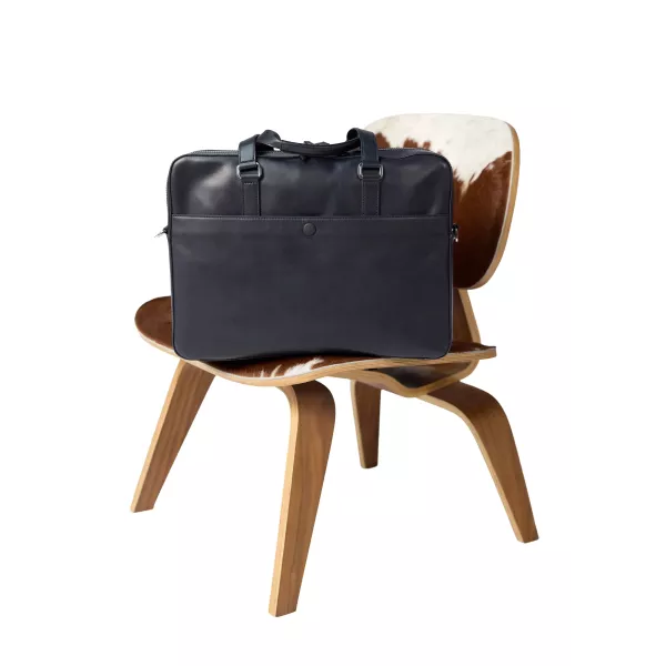 Sac en cuir Bleu Marine Messenger Spider - Redskins x Patrouille de France