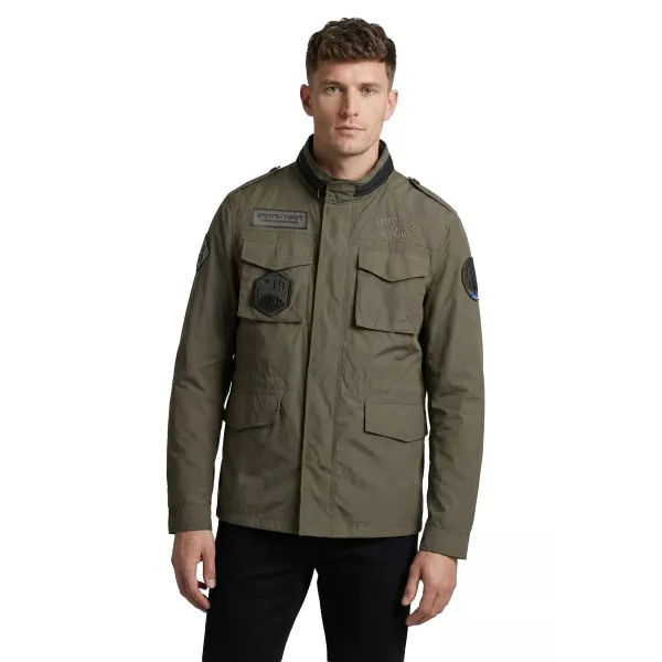 Blouson Kaki Clair Battle Crinkle - Redskins x Patrouille de France