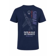 Illustration imprimée au dos du tshirt avec un Alpha Jet et une inscription ATHOS - Patrouille de France