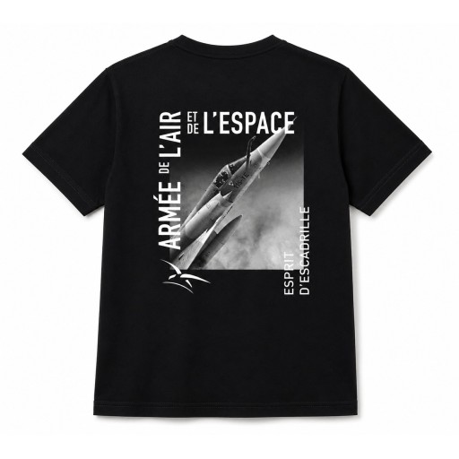 Précommande - T-Shirt noir Dans les Airs France - Armée de l'Air et de l'Espace