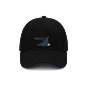 Casquette noire avec logo du Rafale Solo Display brodé sur la face avant.