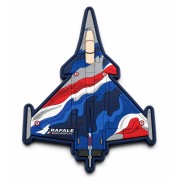 Magnet en plastique, découpé à la forme du Rafale Solo Display avec son habillage tricolore