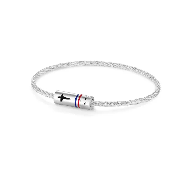 Bracelet Cable 9G Tricolore - Patrouille de France x le Gramme