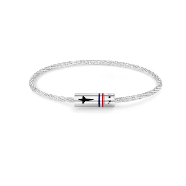 Bracelet Cable 9G Tricolore - Patrouille de France x le Gramme