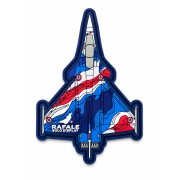 Magnet en plastique, découpé à la forme du Rafale Solo Display avec son habillage tricolore