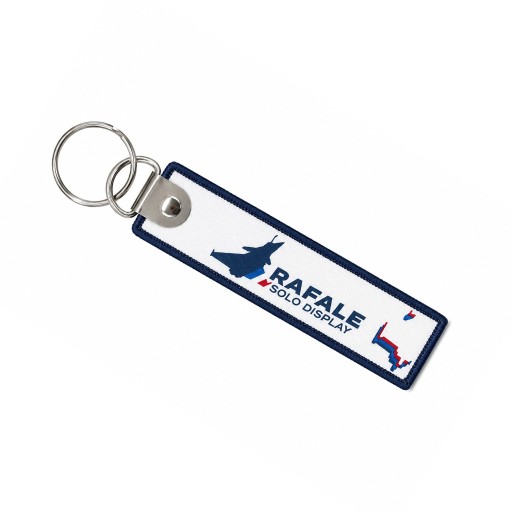 Au verso, le logo du Rafale Solo Display sur fond blanc.