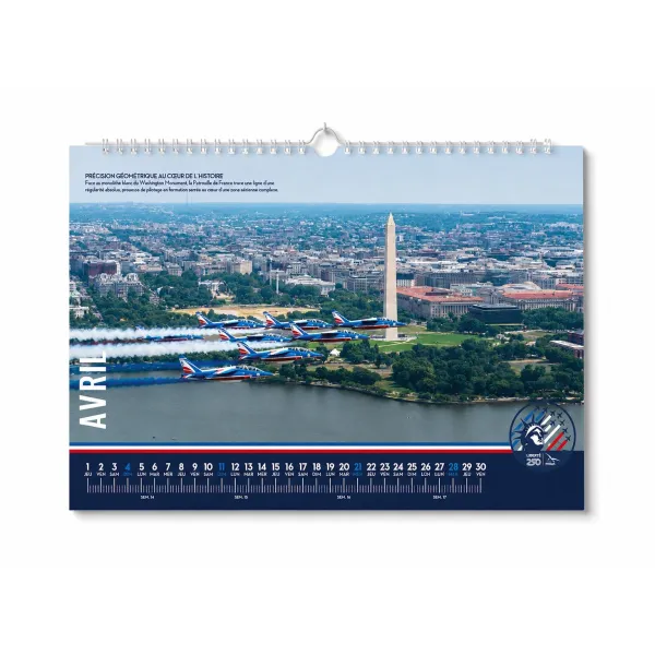 Précommande - Calendrier 2027 - Mission Liberté 250 - Photos Officielles