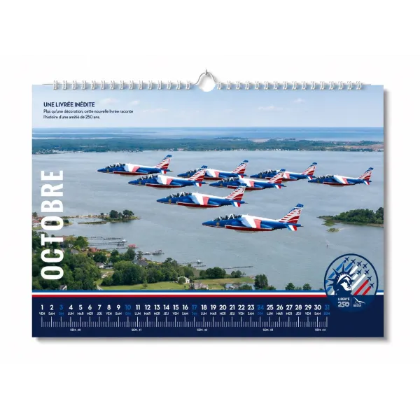 Précommande - Calendrier 2027 - Mission Liberté 250 - Photos Officielles