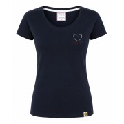 T-Shirt Femme Bleu marine Cœur de la Patrouille de France