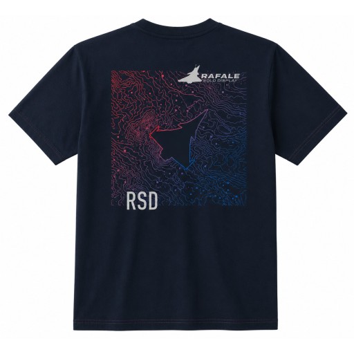 T-Shirt bleu marine Mapping - Rafale Solo Display