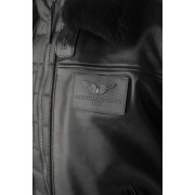 Blouson en Cuir Noir Rafal 2.0 Ycon - Redskins x Patrouille de France