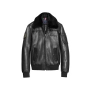 Blouson en Cuir Noir Rafal 2.0 Ycon - Redskins x Patrouille de France
