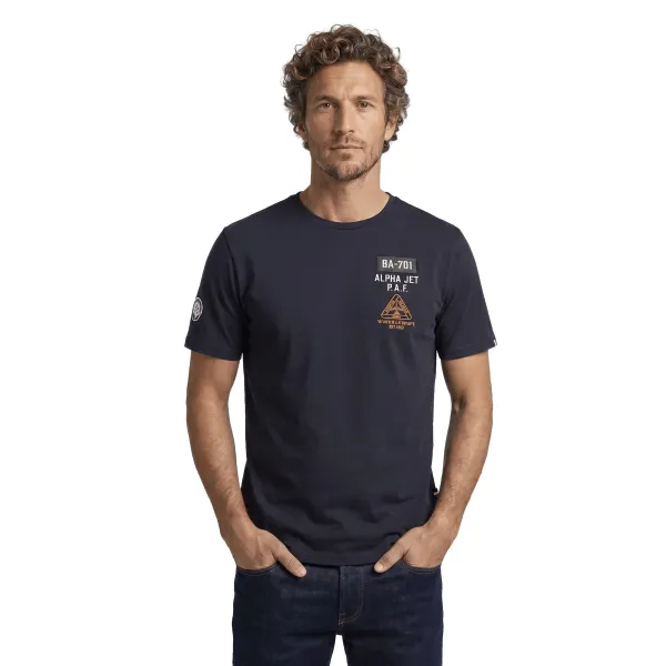 T-shirt Bleu Marine Eclipse Platine - Redskins x Patrouille de France
