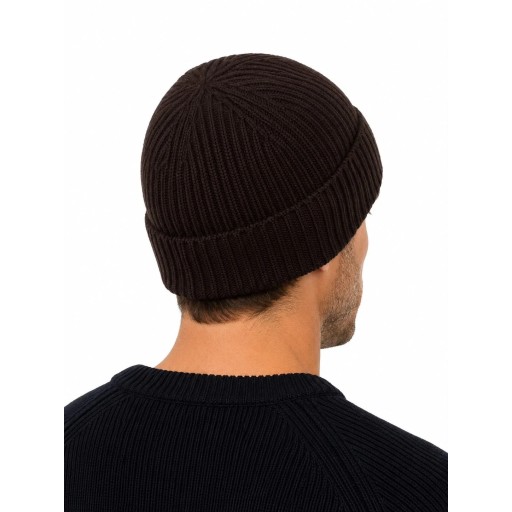 Bonnet Beanie Merinos Chocolat - Redskins x Patrouille de France