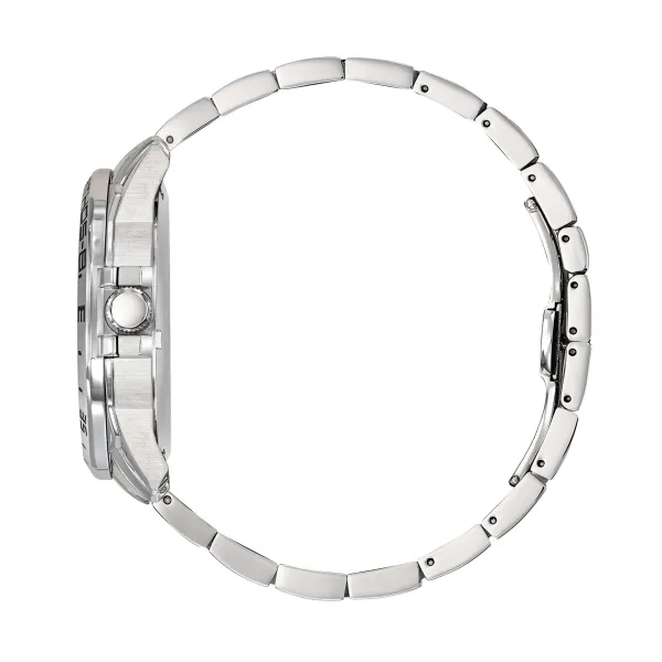 Montre Athos 8 Automatique - Cadran Bleu Clair et Bracelet Acier