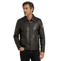 Blouson en Cuir Marron Guard Ycon - Redskins x Patrouille de France