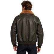 Blouson en Cuir Kaki MA-1 Alpha - Redskins x Patrouille de France