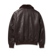 Blouson en Cuir Marron MA-1 Alpha - Redskins x Patrouille de France