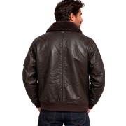 Blouson en Cuir Marron MA-1 Alpha - Redskins x Patrouille de France