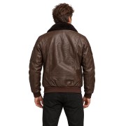 Blouson en Cuir Café Rafal 2.0 Ycon - Redskins x Patrouille de France