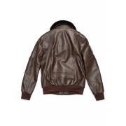 Blouson en Cuir Café Rafal 2.0 Ycon - Redskins x Patrouille de France