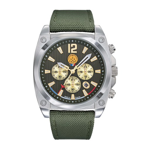 Montre Tarmac 701 - Chrono Kaki Compteurs Dorés