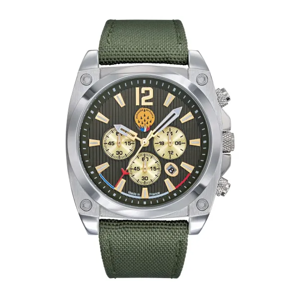 Montre Tarmac 701 - Chrono Kaki Compteurs Dorés