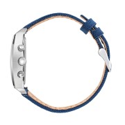 Montre Athos 7 - Chronographe Gris et Bleu Bracelet Tissé