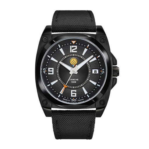 Montre Tarmac 701 - Noir Bracelet Tissé