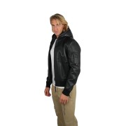 Blouson en Cuir Noir Stone Air - Redskins x Patrouille de France