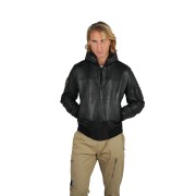 Blouson en Cuir Noir Stone Air - Redskins x Patrouille de France