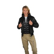 Blouson en Cuir Noir Stone Air - Redskins x Patrouille de France