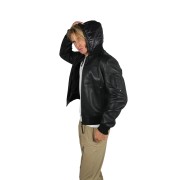 Blouson en Cuir Noir Stone Air - Redskins x Patrouille de France
