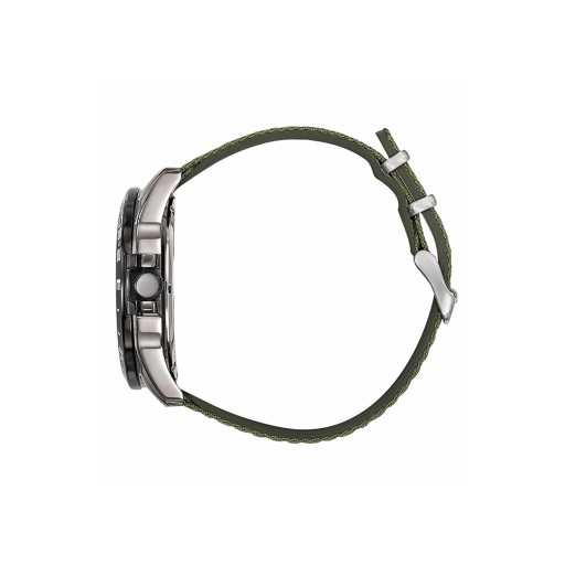 Montre Athos 2 - Cadran Kaki et Bracelet Tissé Kaki