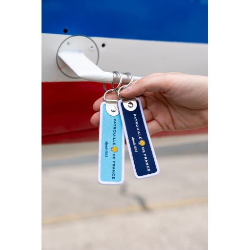 Porte-clés flamme - Patrouille de France - Depuis 1953 - Bleu ciel