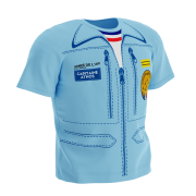 T-shirt pour enfant bleu ciel.