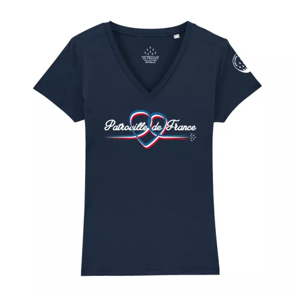 T-shirt femme Coeur Patrouille de France