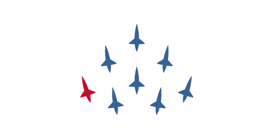 Athos 7 se situe à l'extrémité gauche des formations de la PAF